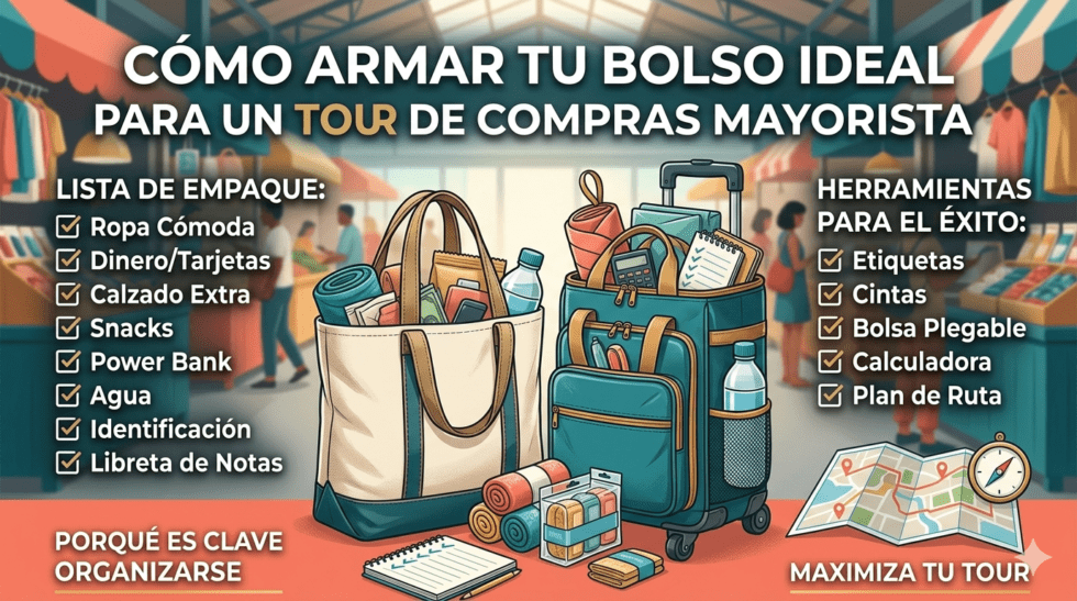Cómo armar tu Bolso Ideal para un Tour de Compras Mayorista
