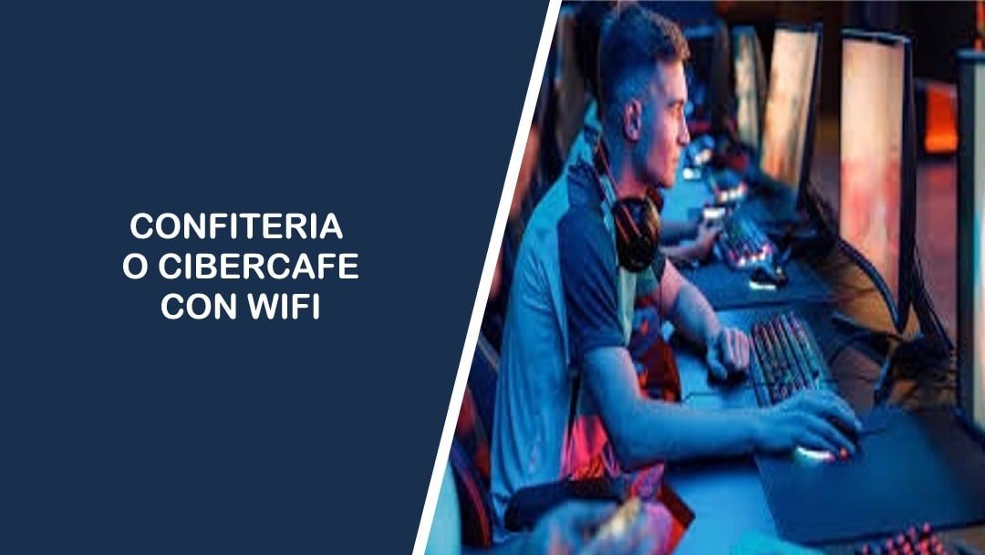 Confitería con Wifi o Cibercafé