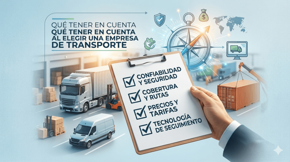 Qué tener en cuenta al elegir una Empresa de Transporte
