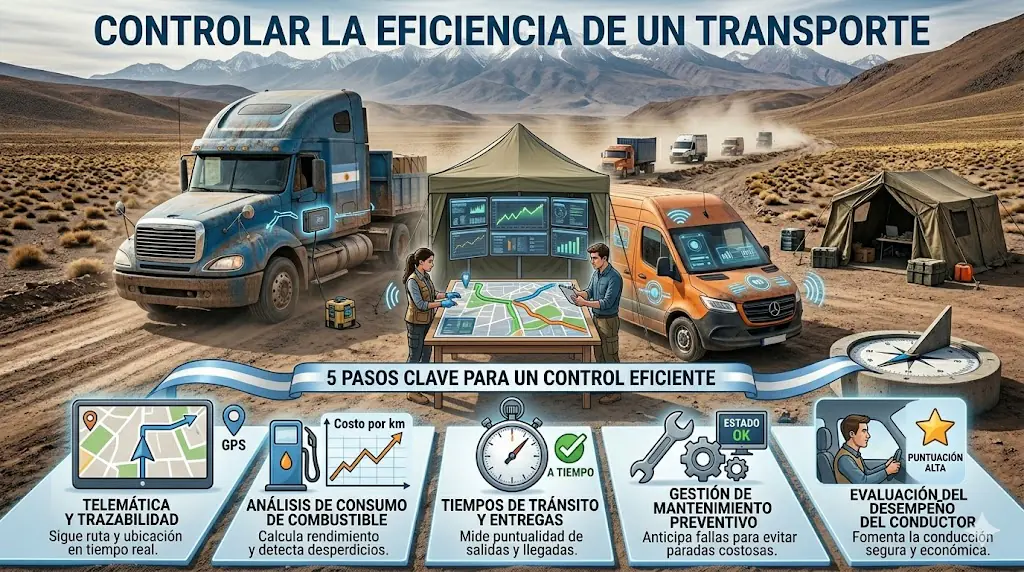 Controlar la Eficiencia de un Transporte