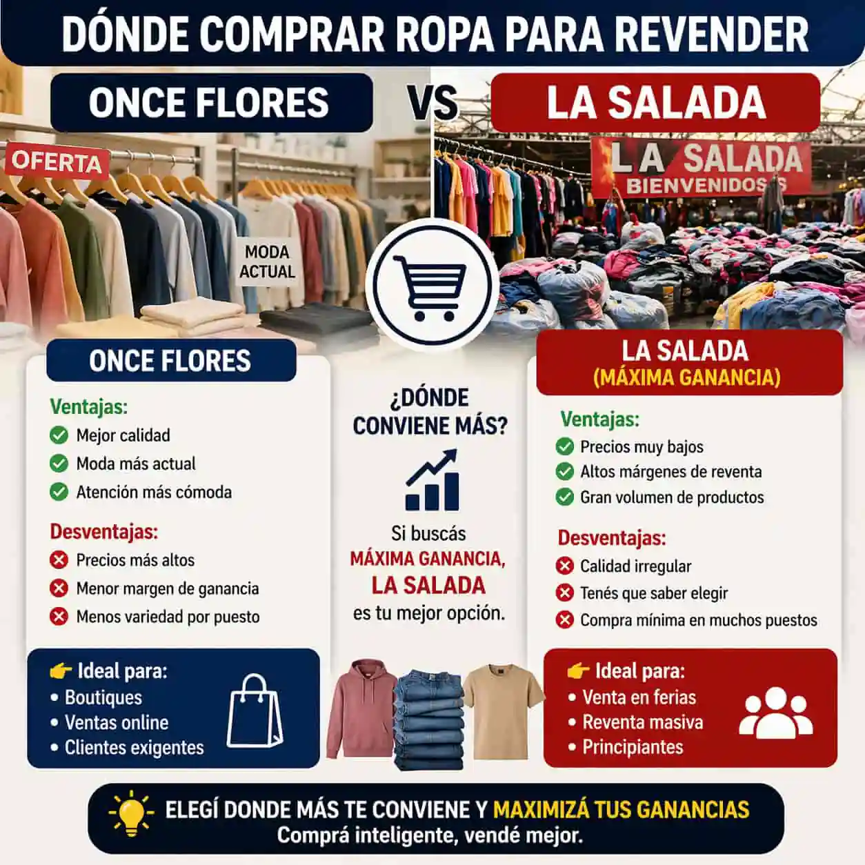 Dónde comprar ropa para revender
