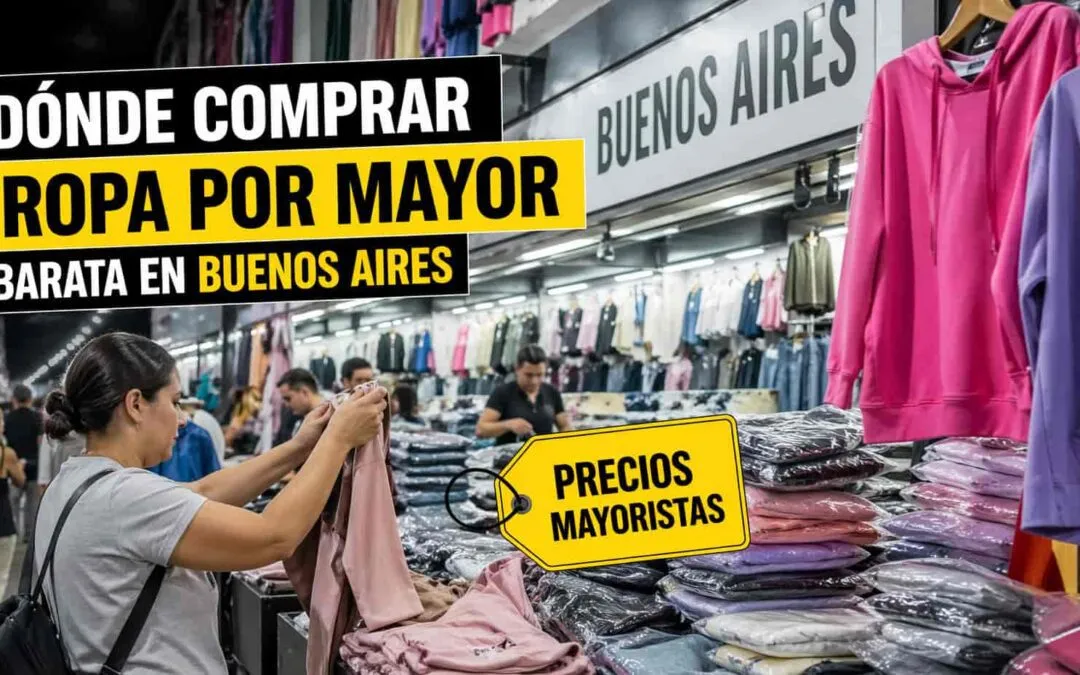 👕​ Dónde comprar ropa por mayor barata en Buenos Aires (zonas reales)