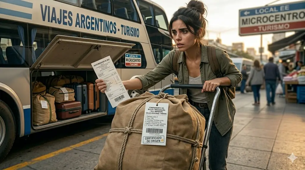 No Olvidar Bultos al Bajar del Colectivo