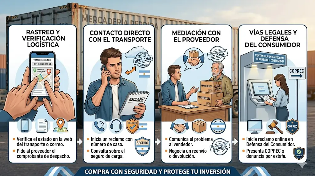 Qué hacer si tu mercadería nunca llegó al destino