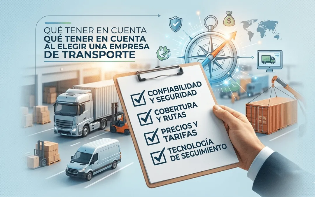 Qué tener en cuenta al elegir una Empresa de Transporte